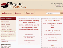 Tablet Screenshot of bayardrx.com